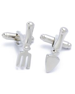 N-2441 Manchetknopen - Moestuin Schep en Hark Zilverkleurig 1.jpg