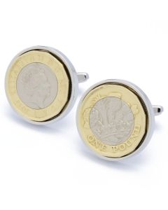 N-2456 Manchetknopen - Engelse Pond Echte Munt Groot 1.jpg