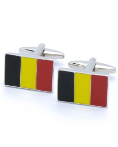 N-2518 Manchetknopen - Belgische Vlag Zwart Blauw Rood 1.jpg