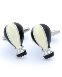 N-2533 Manchetknopen - Luchtballon Zwart Wit 1.jpg