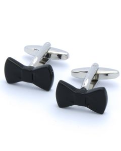 N-2542 Manchetknopen - Strikje Zwart 1.jpg