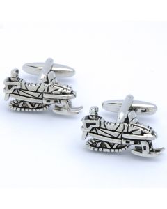 N-2575 Manchetknopen - Sneeuwscooter Zilverkleurig 1.jpg