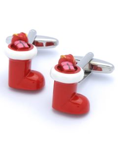 N-2587 Manchetknopen - Kerstsok Rood 1.jpg
