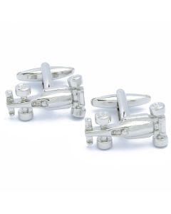 N-2608 Manchetknopen - Formule 1 Raceauto Zilverkleurig 1.jpg