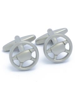 N-2612 Manchetknopen - Autostuur Modern Zilverkleurig 1.jpg