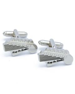 N-2656 Manchetknopen - Gitaarkop Zilverkleurig 1.jpg