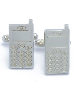 N-2679 Manchetknopen - Mobiele Telefoon Old School Zilverkleurig 1.jpg