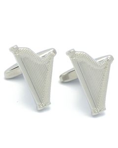 N-2771 Manchetknopen - Harp Hapenist Zilverkleurig 1.jpg