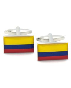 N-2803 Manchetknopen - Colombiaanse Vlag Colombia 1.jpg