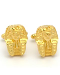N-2866 Manchetknopen - Farao Egypte Goudkleurig 1.jpg