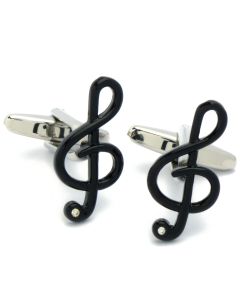 N-2887 Manchetknopen - Muzieksleutels Zwart 1.jpg