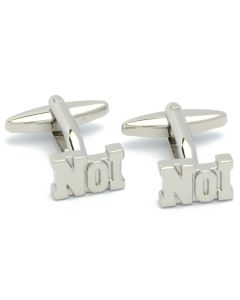 N-2931 Manchetknopen - Number One No1 Zilverkleurige Tekst 1.jpg