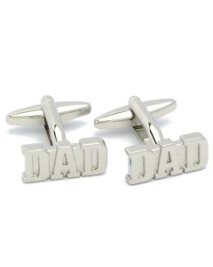 N-2932 Manchetknopen - Dad Vader Zilverkleurige Tekst 1.jpg