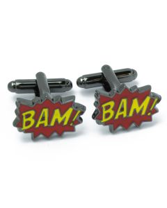 N-3010 Manchetknopen - Bam Cartoon Tekst Rood en Geel 1.jpg