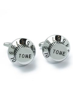 N-3037 Manchetknopen - Volume en Tone Knop Zilverkleurig 1.jpg