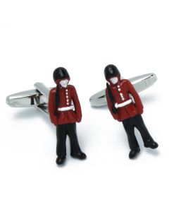 N-3045 Manchetknopen - Coldstreak Guard Britse Paleiswacht Rood en Zwart 1.jpg