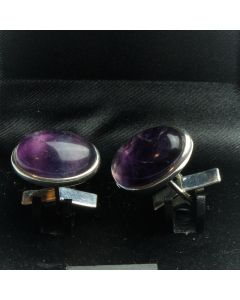 ZE1-1003 Manchetknopen - Echt Zilver 925 Amethist 1.jpg