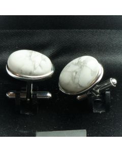 ZE2-1004 Manchetknopen - Echt 925 Zilver Howliet 1.jpg