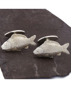 ZI-1014 Manchetknopen - Echt Zilver 925 Brasem Sportvissen 1.jpg