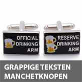 Grappige teksten manchetknopen