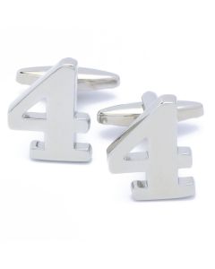 A4-1005 Manchetknopen - Cijfer Nummer 4 Vier 1.jpg