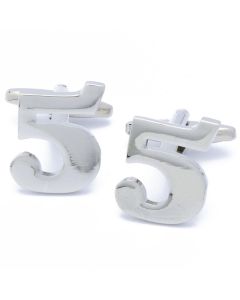 A4-1006 Manchetknopen - Cijfer Nummer 5 Vijf 1.jpg