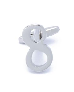 A4-1019 Manchetknopen - Cijfer Nummer 8 Acht - 1 Stuk 1.jpg