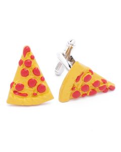 N-1420 Manchetknopen - Pizza Pizzaslice Rood en Geel 1.jpg