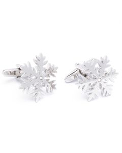 N-1492 Manchetknopen - IJskristal Sneeuwvlok Kerst Ster 1.jpg