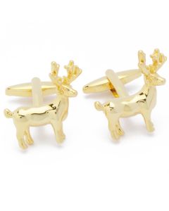 N-1762 Manchetknopen - Rendier Eland Deer Hert Goud 1.jpg