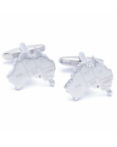 N-1964 Manchetknopen - Australie Kaart Outline met Staten 1.jpg