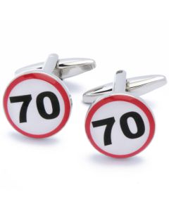 N-2404 Manchetknopen - 70 Jaar Jubileum Feest Verjaardag 1.jpg