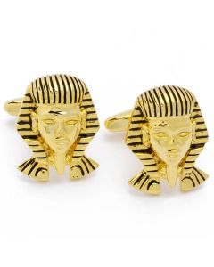 N-2439 Manchetknopen - Farao Sphinx Goudkleurig 1.jpg