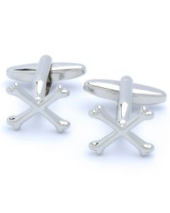 N-2569 Manchetknopen - Gekruiste Botten Zilverkleurig 1.jpg