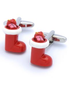N-2587 Manchetknopen - Kerstsok Rood 1.jpg