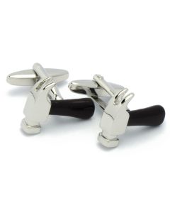 N-2790 Manchetknopen - Hamers Zwart en Zilver 1.jpg