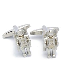 N-2861 Manchetknopen - Astronaut Ruimtewandeling Zilverkleurig 1.jpg