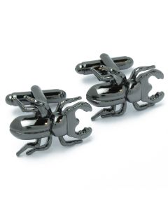 N-2975 Manchetknopen - Vliegend Hert Kever Zwart 1.jpg