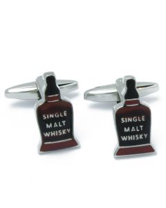 N-3043 Manchetknopen - Whisky Flessen Single Malt Bruin en Zwart 1.jpg
