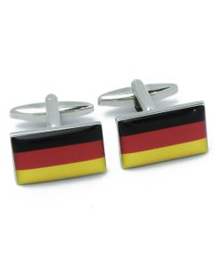N-3052 Manchetknopen - Duitse Vlag Geel Rood Zwart 1.jpg